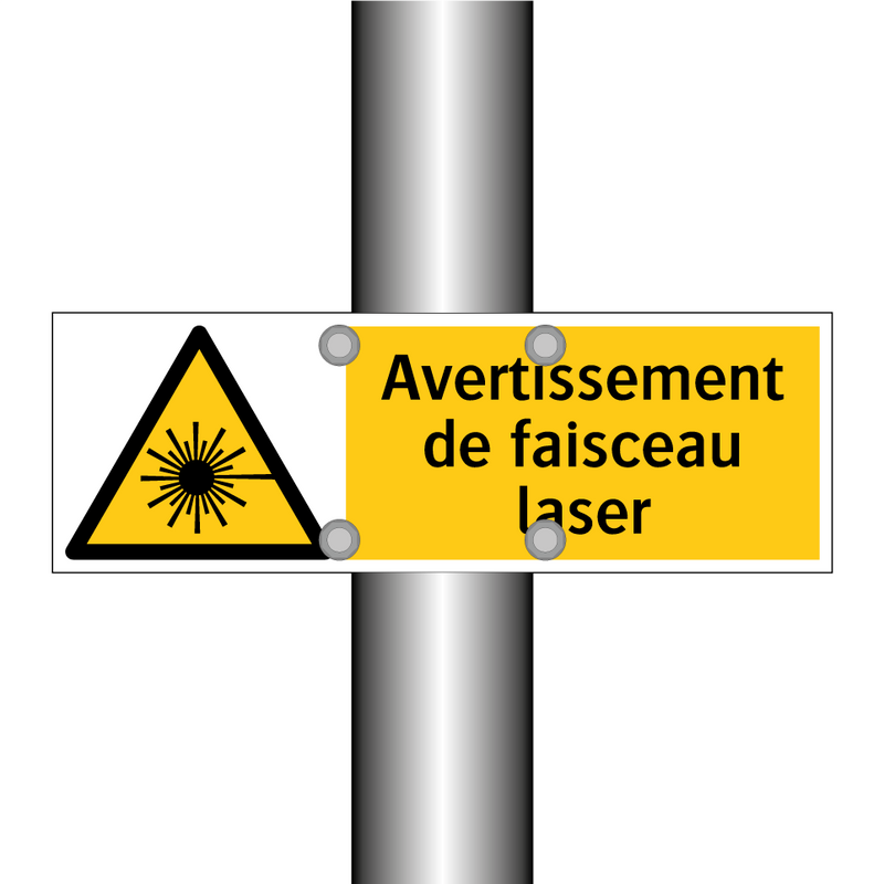 Avertissement de faisceau laser