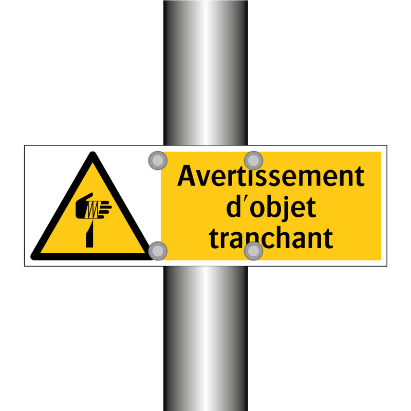 Avertissement d'objet tranchant