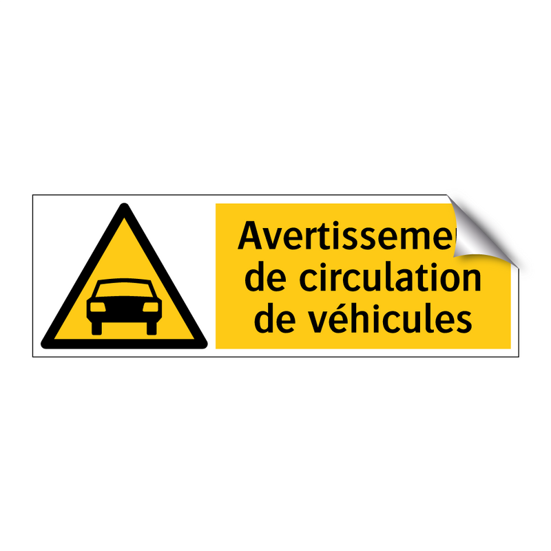 Avertissement de circulation de véhicules