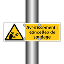 Avertissement : étincelles de soudage
