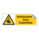 Avertissement Grue Suspendue