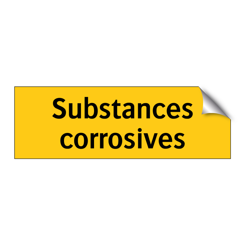 Substances corrosives