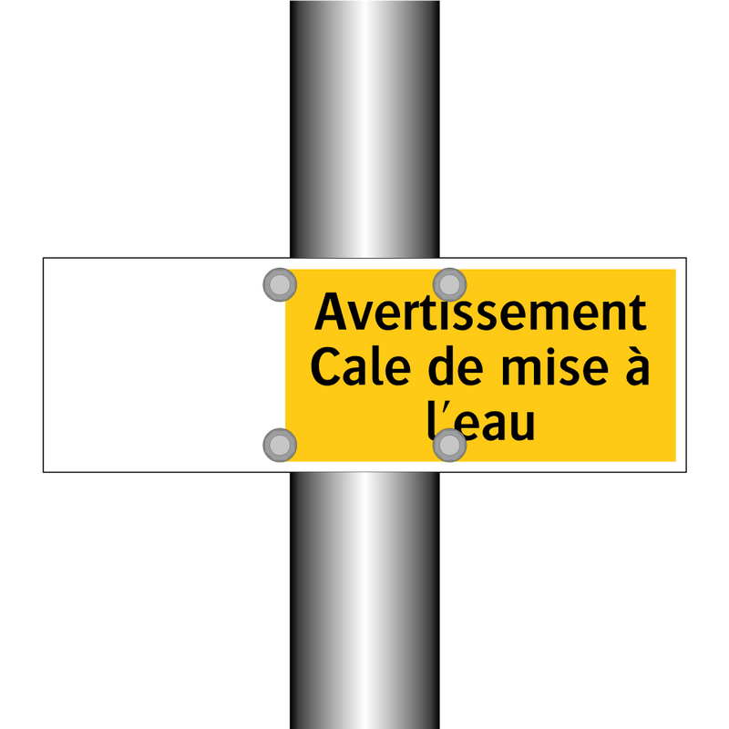 Avertissement Cale de mise à l'eau