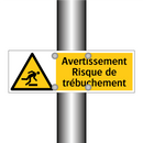 Avertissement Risque de trébuchement