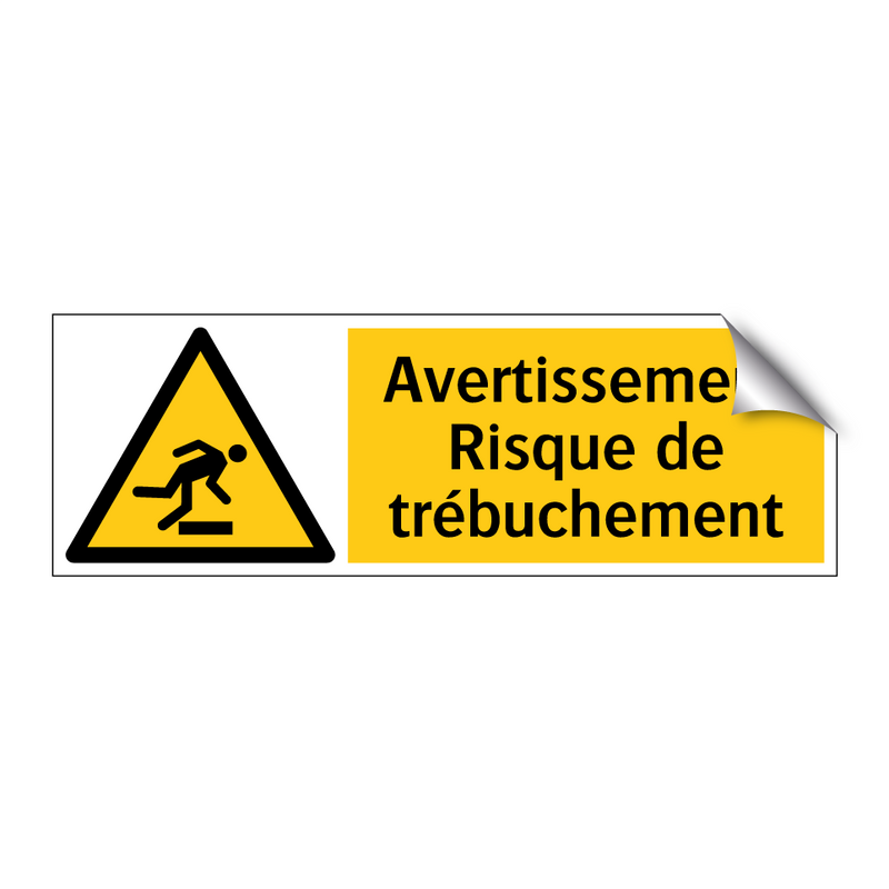 Avertissement Risque de trébuchement