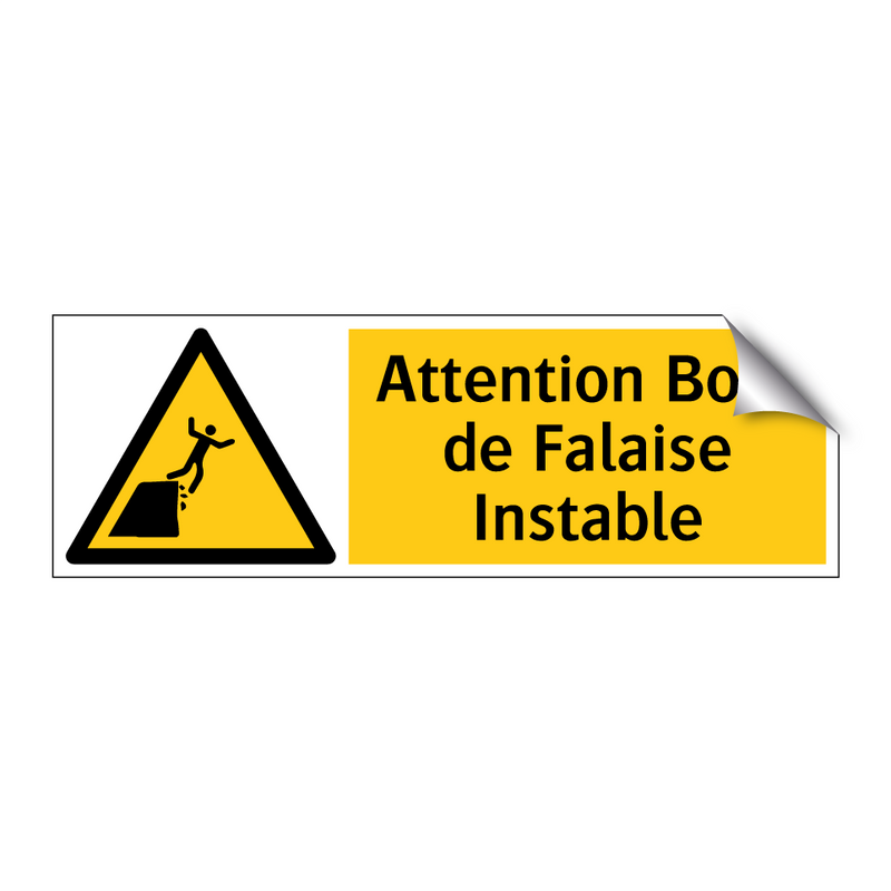 Attention Bord de Falaise Instable