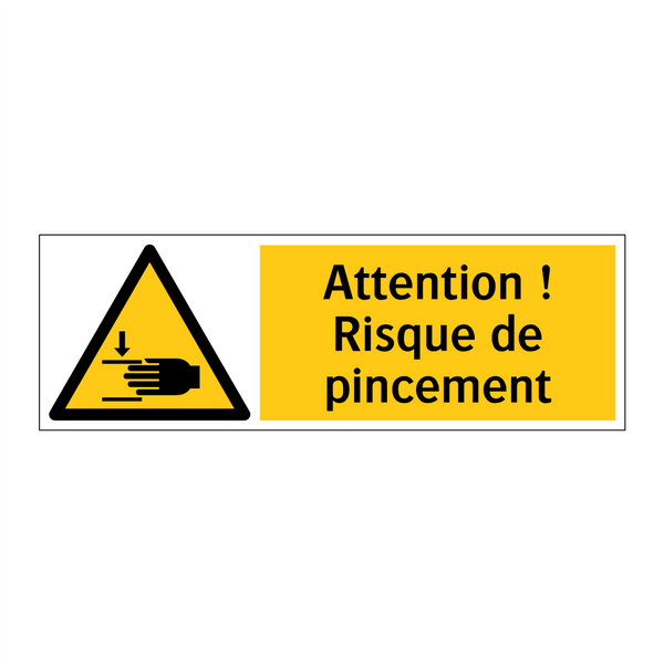 Attention ! Risque de pincement