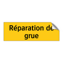 Réparation de grue