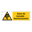 Zone de tornade - Avertissement