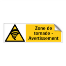 Zone de tornade - Avertissement