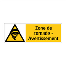 Zone de tornade - Avertissement