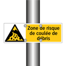 Zone de risque de coulée de débris