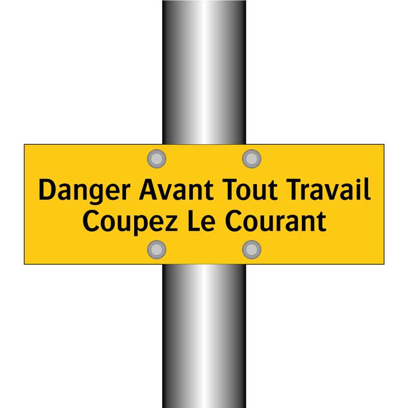 Danger Avant Tout Travail Coupez Le Courant