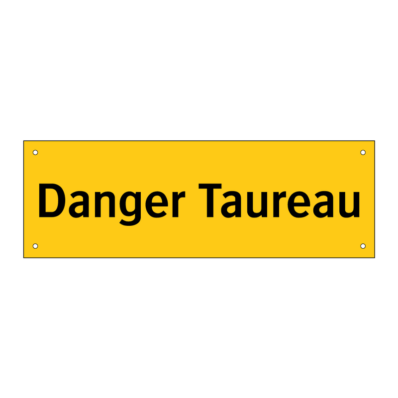 Danger Taureau