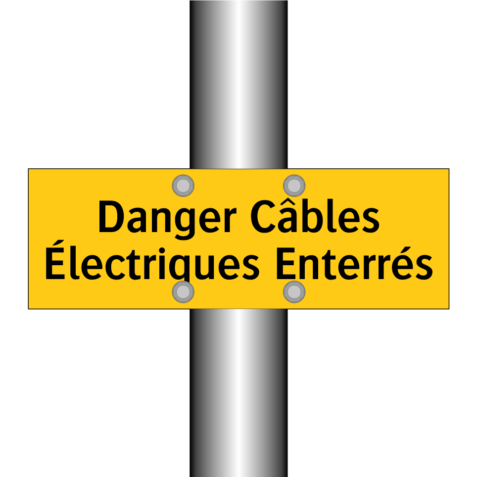 Danger Câbles Électriques Enterrés
