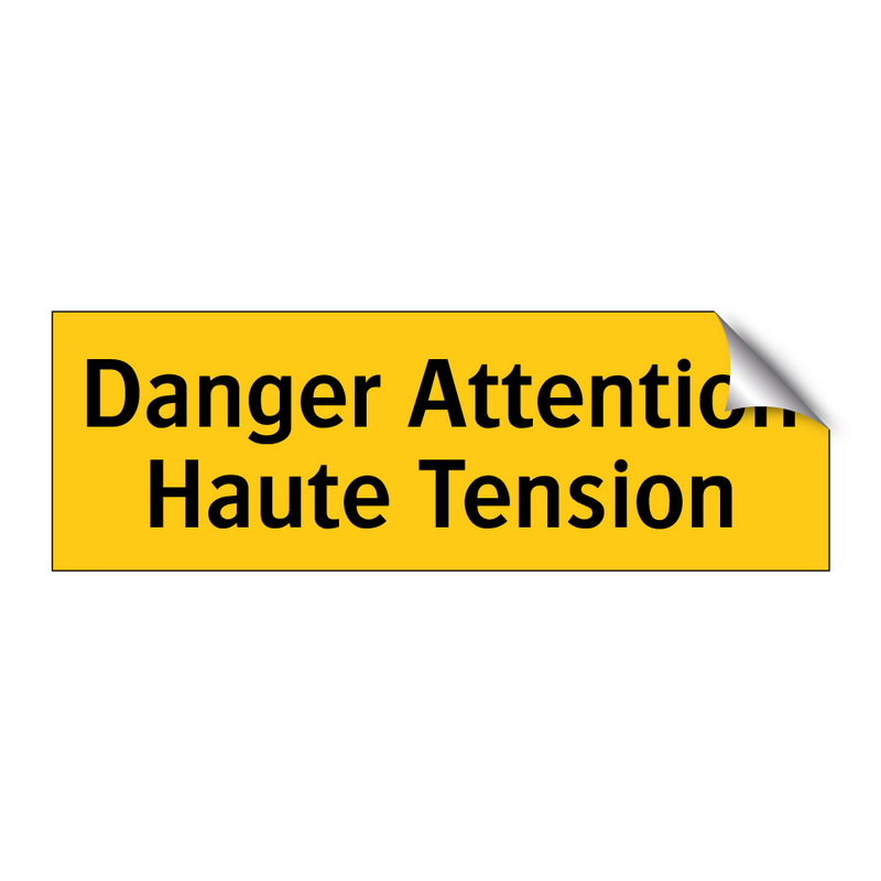 Danger Attention Haute Tension