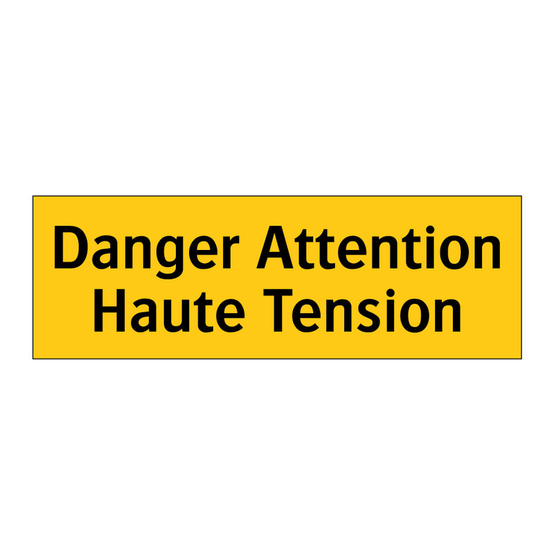 Danger Attention Haute Tension