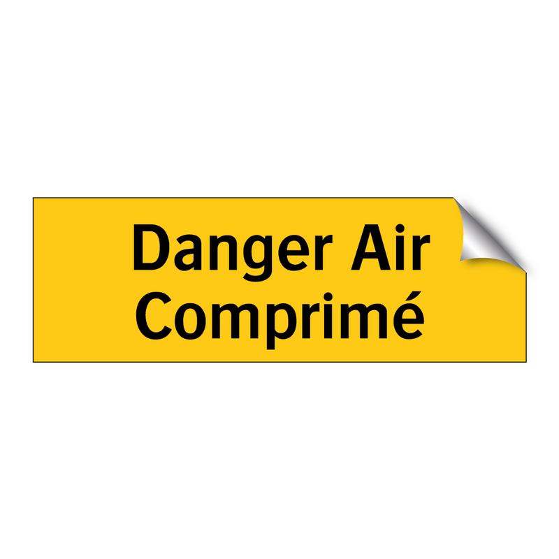 Danger Air Comprimé