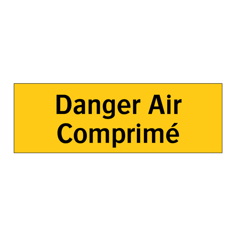 Danger Air Comprimé