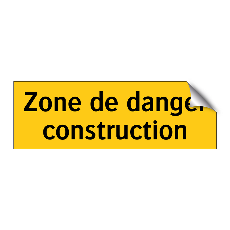 Zone de danger construction