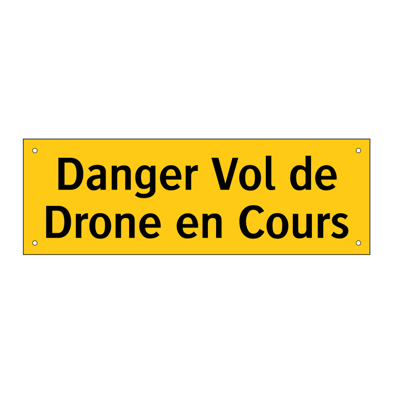 Danger Vol de Drone en Cours