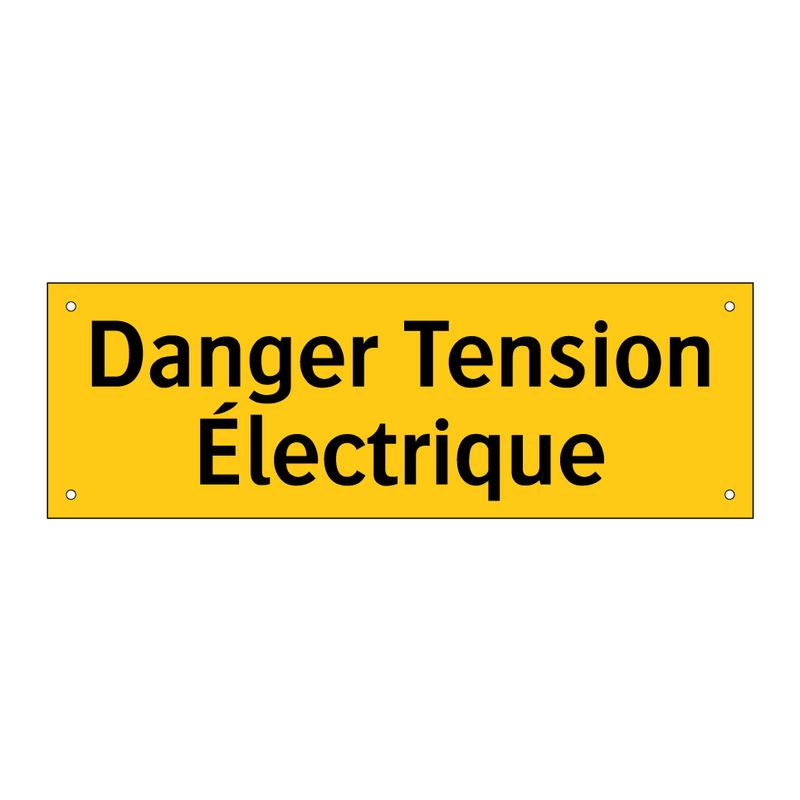 Danger Tension Électrique