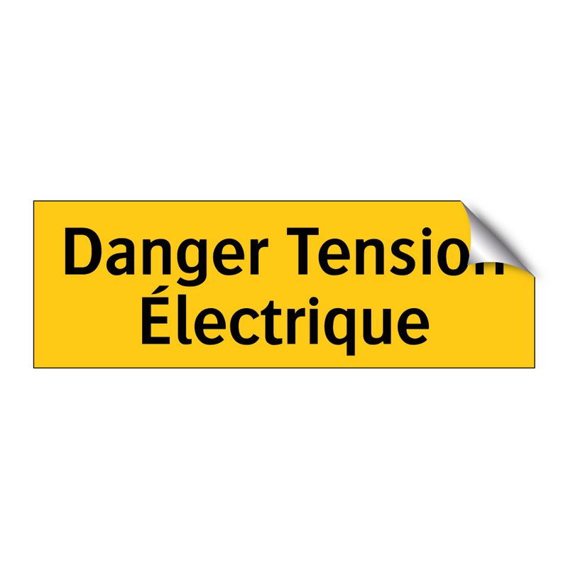Danger Tension Électrique