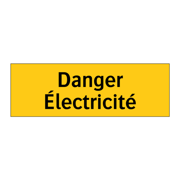 Danger Électricité