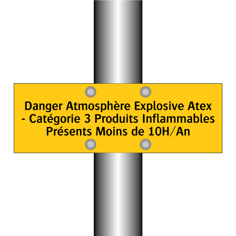 Danger Atmosphère Explosive Atex - Catégorie 3 Produits Inflammables Présents Moins de 10H/An