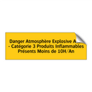 Danger Atmosphère Explosive Atex - Catégorie 3 Produits Inflammables Présents Moins de 10H/An