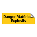 Danger Matériaux Explosifs