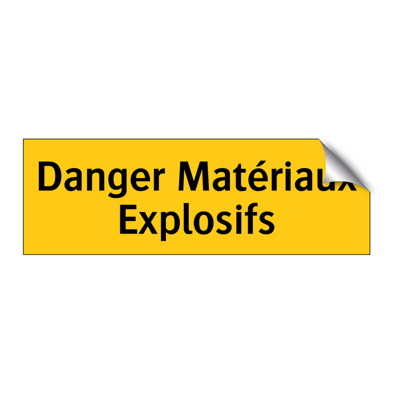 Danger Matériaux Explosifs