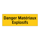 Danger Matériaux Explosifs
