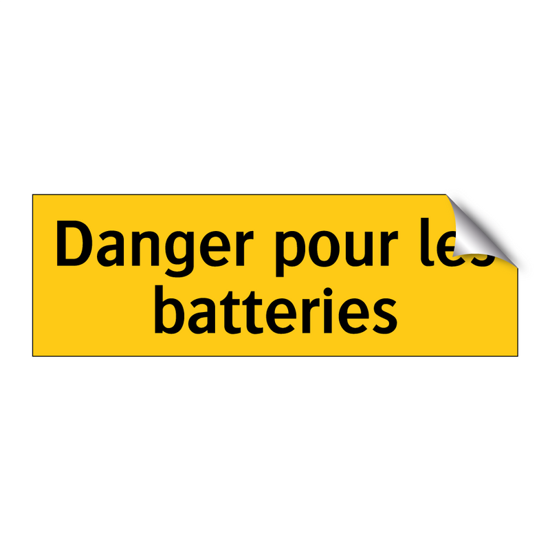 Danger pour les batteries