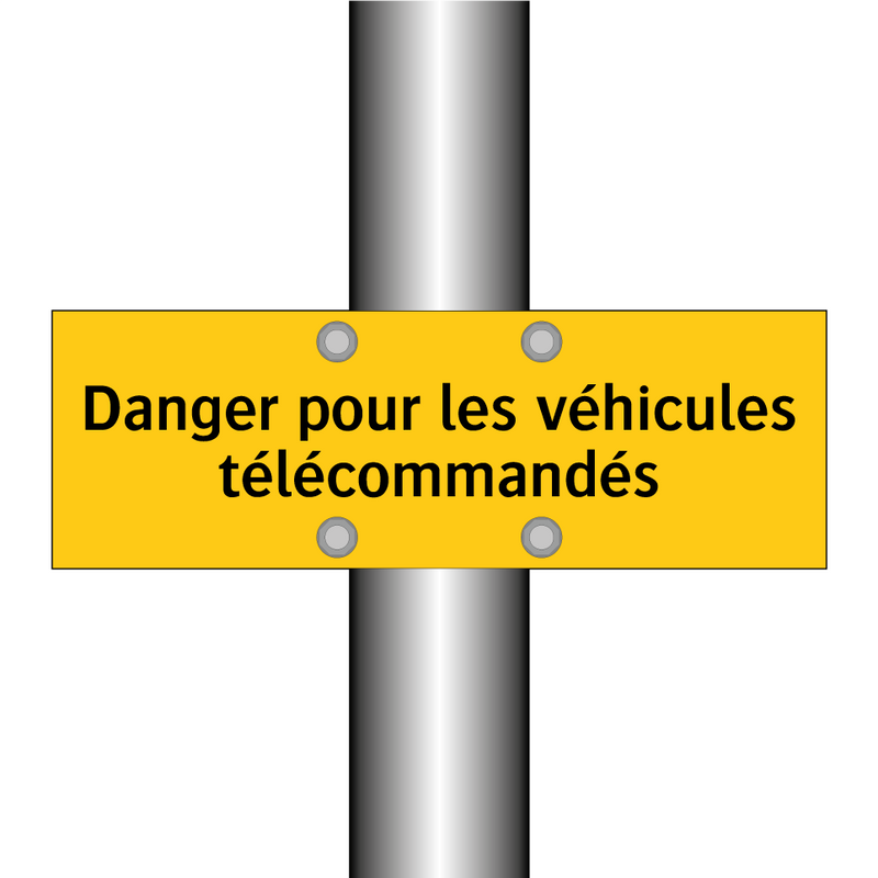 Danger pour les véhicules télécommandés