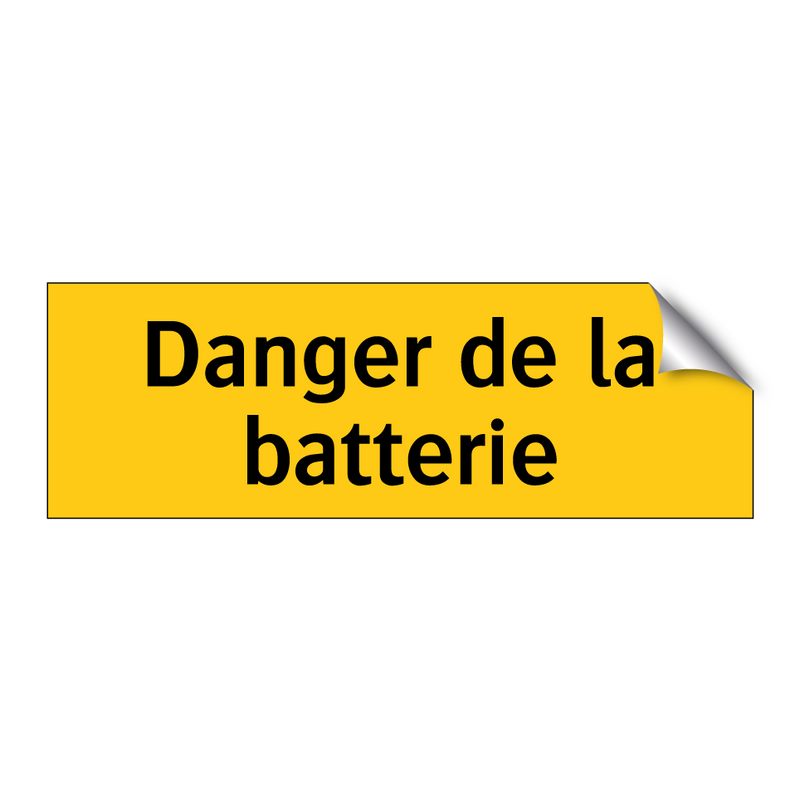 Danger de la batterie