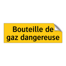 Bouteille de gaz dangereuse