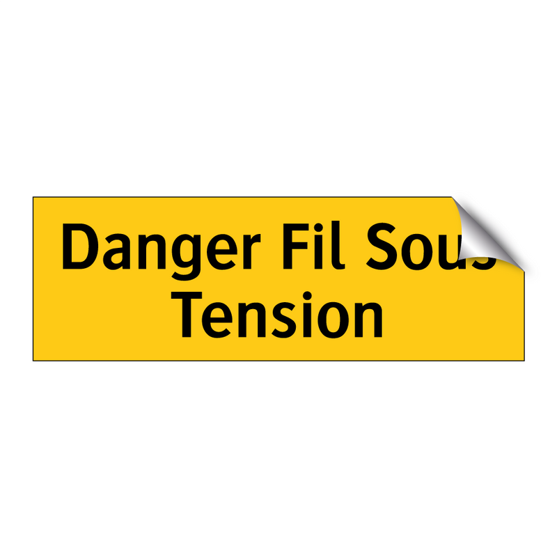 Danger Fil Sous Tension