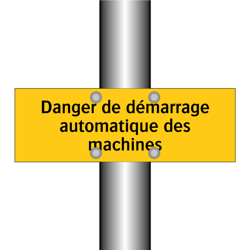 Danger de démarrage automatique des machines