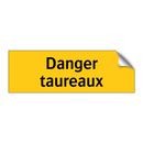 Danger taureaux