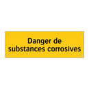 Danger de substances corrosives