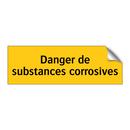 Danger de substances corrosives