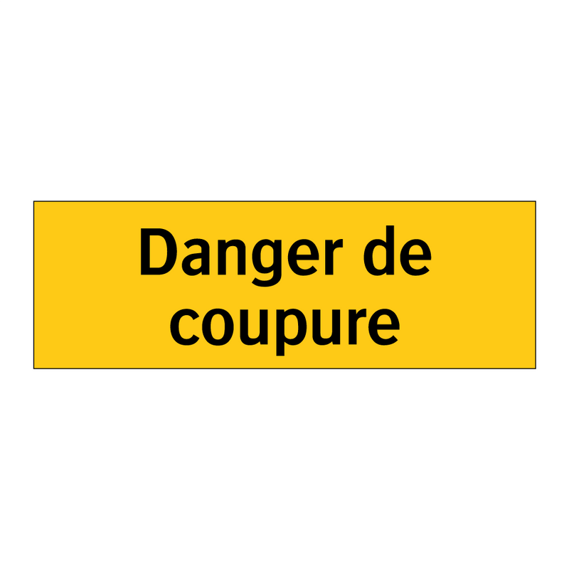 Danger de coupure