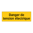 Danger de tension électrique