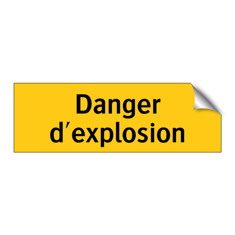Danger d'explosion
