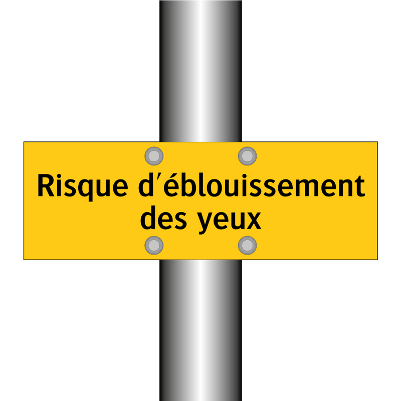 Risque d'éblouissement des yeux