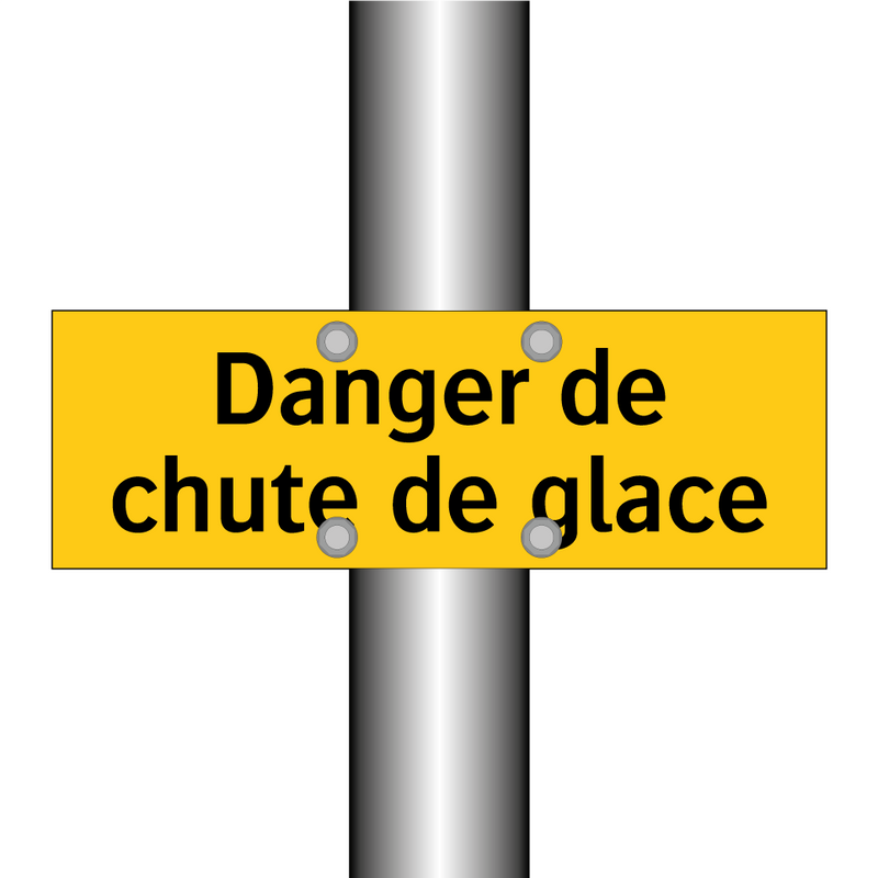 Danger de chute de glace