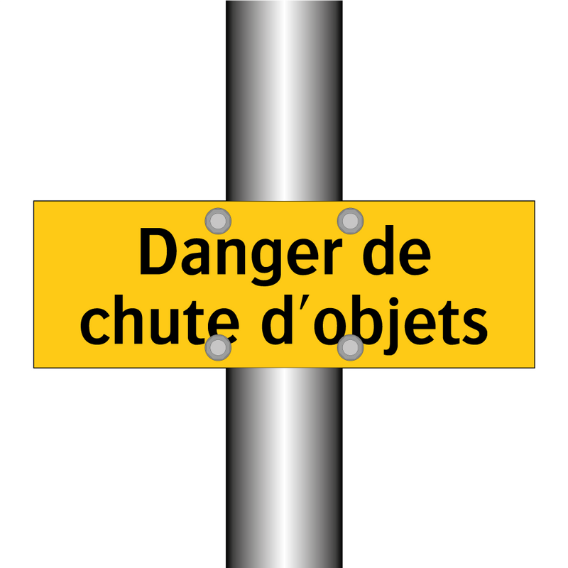 Danger de chute d'objets