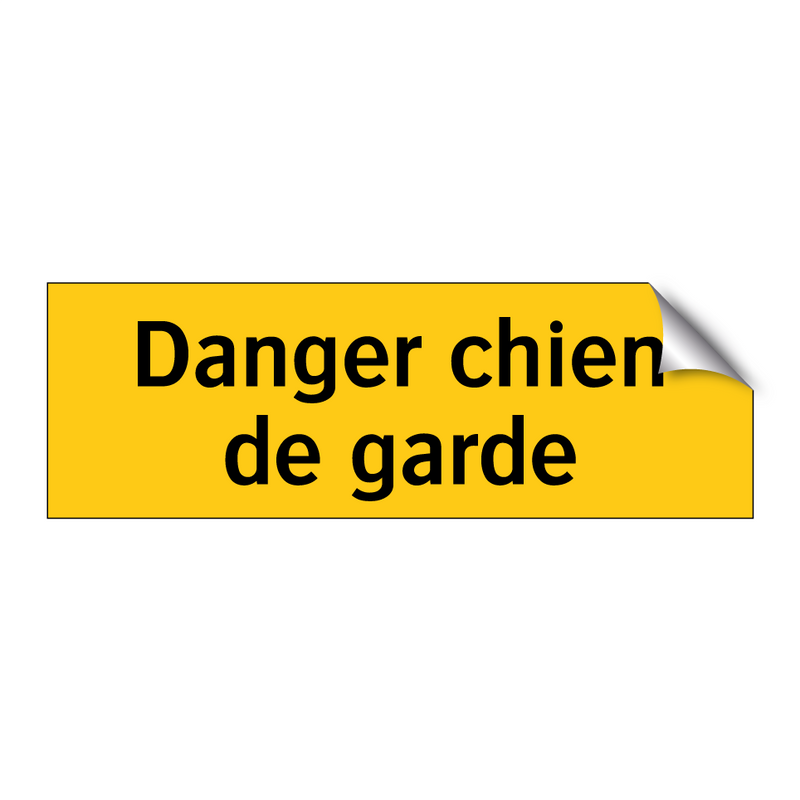 Danger chien de garde