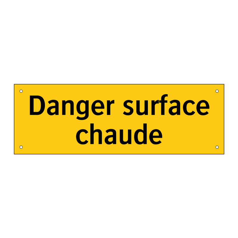 Danger surface chaude